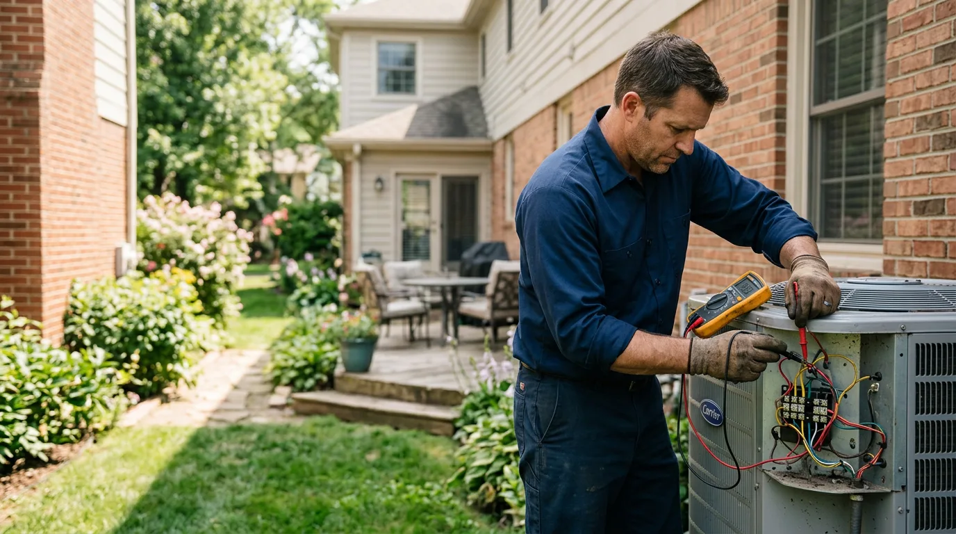 HVAC technician working near Mill Village, PA